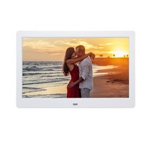 디지털 액자 벽걸이 움직이는 8인치 광고 모니터 샤이니지 메뉴판 모티너 전자 앨범 10 인치 스크린 led 백라이트 hd 1024600 사진 프레임 앨범 사진 음악 영화 전체, 하얀색, 영국 플러그