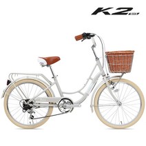 케이투바이크 알루미늄 여성용자전거 헬레나22인치 7단, 헬레나 22인치 새틴베이지, 조립+5종사은품