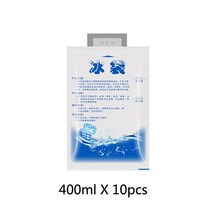 압축 가방 파우치 캐리어 정리 백 여행용 10 개-400ml 젤 드라이 아이스 재사용 가능한 쿨러 통증 냉온수 음료 냉장 식품 신선 보관 사용