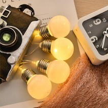 LED 더큰 앵두전구 건전지 빅볼 차박 무드 캠핑전구 크리스마스 트리 조명 줄조명 코튼볼, 40구