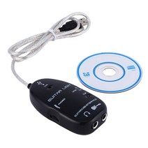 USB Guitar Link Cable Guitar Link Guitar-to-USB Audio Interface MP3 WAV AIFF 오디오 파일용 소프트웨어 CD 드라이버 포함