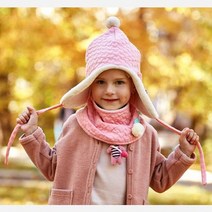 Foryou731 여아 모자목도리세트 방한세트 겨울 털 넥워머 방한 유아 퍼목도리 아동