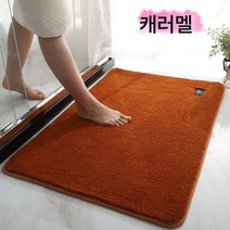 욕실 현관 매트 화장실 흡수 도어 매트 가정용 샤워실 미끄럼 방지 매트 문발 매트 맞춤 세탁 가능, 캐러멜