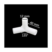 5 개 12mm PVC 스트레이트 팔꿈치 크로스 커넥터 조인트 60 90 120 135 도 티 파이프 피팅 DIY 텐트 고정, White1
