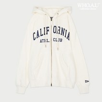 후아유 [NC충장] 시그니처 패치 후드집업 (기모/오버핏) WHMZC4911U64CREAM >매장판매율 1위< 단단한 소재감 핏이 좋은 오버사이즈 집업