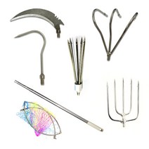 바다 해루질 갸프 작살촉 뜰채망 보관집 스텐 뜰채대 물질 스쿠버 장비 용품 문어 낚지