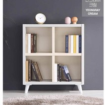 모자 수납 다용도 세로형 책꽂이 2단 수납장 모텔 사무실 다이닝룸 오피스, 아카시아화이트