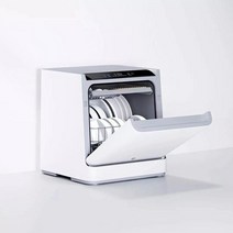 무설치식기세척기 4인용 6인용 8인용 초음파 세척기 건조기 Xiaomi mijia 스마트 식기 세척기 더블 스프레이 시스템 살균 용 데스크탑 식기 세척기 초음파 살균 클리너, 하얀, 우리를
