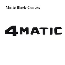 벤츠마크 3d 자동차 트렁크 4 matic MATIC 엠블럼 배지 로고 메르세데스 벤츠 A B C E S ML 200 글자 액세, 02 Convex Matte Black
