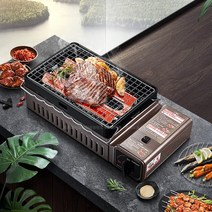 이와타니 야끼 화로 조개 구이 가스 버너 고기 굽는 판, 일본 휴대용 캠핑그릴(RBT-1)