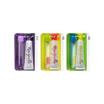 루치펠로 검케어 트로피칼오션 휴대용 치약 칫솔 세트(컬러랜덤), 1개