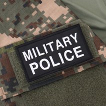 MILITARY POLICE 패치 검정흰사 군사경찰 컴뱃 와펜