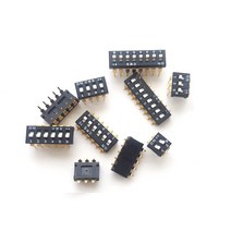 딥스위치 풀피치(2.54mm) pin 타입 2bit~8bit CWS0203C, 8bit