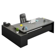 대표이사 책상 사장용 임원용 중역 보스테이블, [블랙] 데스크탑 너비 60x140