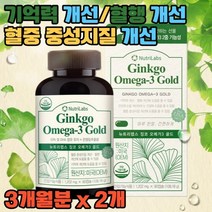 은행잎 추출물 징코 오메가3 기억력 개선 영양제 2개 플라보놀배당체 효능 효과