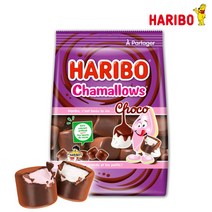 하리보 샤말로우 소프트키스 초코 마시멜로우 2종류, 1개, 160g