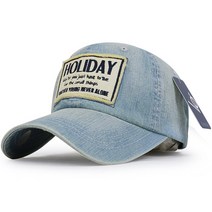 베이직엠 남성 여성 야구모자 볼캡 청지 HOLIDAY패치