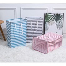 별별생활 드루와 대용량 빨래 바구니 세탁 바구니 75L, 그레이+블루 2p