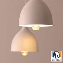 리브하우스 LED 주방 조명 화이트 북유럽 식탁등 펜던트 인테리어 전등, 3등