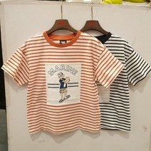 인디고키즈 오버핏캐릭터마린반팔 기본라운드 오버핏캐릭터티라 인기만점 ~~