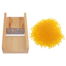 GHSHOP 나무 베벨러 대패 + 수제 비누 양초를 위한 100g 노란색 밀랍 펠렛, 혼합, 설명, 다색