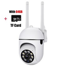 CCTV 방범 보안 감시 IP 카메라 현관 문 스마트폰 가정용 매장 무선 초소형 펫 씨씨티비 2.4g + 5g 와이파이 듀얼 밴드 hd 나이트 비전 모니터링 모션 감지 cctv, 카메라 64g SD 카드