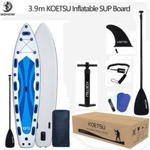 카약 페달 보트 피싱 카누 카탑보트 낚시 팽창식 서핑 보드 세트 두께 조정 인용 패들, 3.9m SUP Board