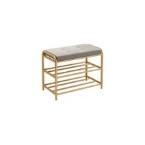 북유럽 골든 벨벳 스툴 현관 벤치 신발장 쇼파 긴 의자 스툴, 120x20x45 그레이