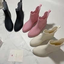 여자 레인부츠 밴딩 레인부츠 파스텔컬러 장화부츠 여성 레인부츠 헌터 장화 여자 스타일