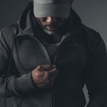 [국내배송] 알파기본집업후드 남성운동복