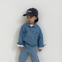 포켓데님셔츠 봄 아기셔츠 유아남방 북유럽아동복