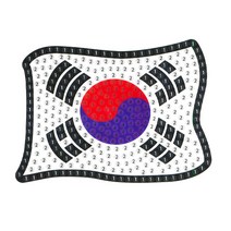 스티커보석십자수 8종, 3전통문양 연꽃