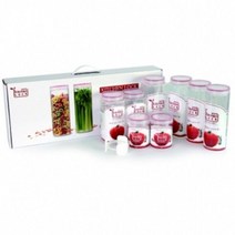 [P1M] 키친락 KITCHEN LOCK 보관용기 8P SET- K2222 / 반찬통 음식물보관용기 냉장고보관용기 플라스틱보관용기 ( P1M / 73254EA ), 본상품선택