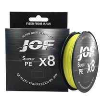 JOF 슈퍼 PE 낚싯줄 150M 300M 500M 8 가닥 꼰 멀티필라멘트 라인 15 -100LB, [02] Hi-Vis Yellow