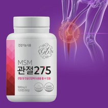 MSM관절275 식이유황 관절영양제, 60g, 2병 240정