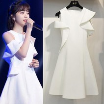 여름 오프 숄더 트위드 하객룩 롱 원피스 슬림핏 정장 돌잔치 촬영 홀가먼트 아나운서 원피스