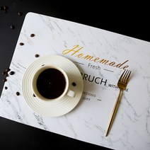 대리석패턴 방수 식탁매트 테이블매트 식탁러그, 대리석무늬