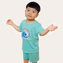 SS 썸머 반팔세트 / 면100% 매쉬 무형광 유아동 내복 내의 실내복