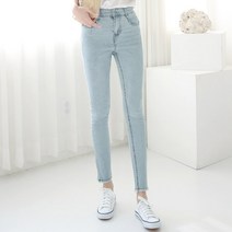 비바조이 S218_인생다리 연청 스판 슬림핏 스키니 청바지