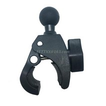 오토바이 자전거 핸들 바 레일 마운트 Gopro 액션 입문용용 1 인치 볼 Ram 클램프, 01 Black