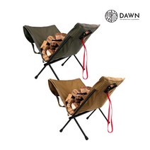 던 감성 캠핑 장작 거치대, 02_카키