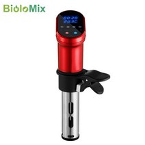 수비드머신 통돌이오븐 양갈비 수비드 스테이크 BioloMix-주방용 와이파이 쿠커 1200W 침수 순환기 디지털 터치 스크린 디스플레이, 중국_빨간색 | 유럽 연합