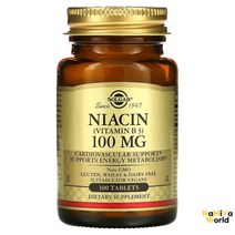 솔가 나이아신(비타민 B3) 100mg 100정