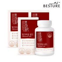 베스처 밀크씨슬 골드 실리마린 1000mg 60정(1개월분) 간건강 비타민B 나이아신, 3병, 3개