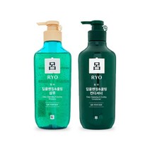 려 려 청아 딥클렌징 쿨링 샴푸+컨디셔너 린스 550ml 단품세트, 1세트