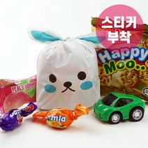 소소야 과자선물세트 단체선물 간식 어린이집 생일선물 답례품 구디백 간식꾸러미 등산 야유회 워크샵 세미나 회사 동호회 결혼버스 유치원 학교 학원 교회 관광버스, 1개, 03_블루토끼+스티커부착