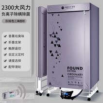 미니스타일러 휴대용의류관리기 접이식 전기 의류 건조기 음이온 살균 스마트 원격 제어 휴대용, 02 2300W_03 EU, [02]
