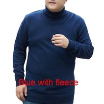 남성용 단색 스웨터 플러스 사이즈