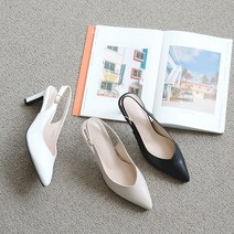 올리 고퀄리티 지브라 스틸레토 쿠션 슬링백 힐 8cm