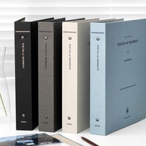 아이코닉 메모리 바인더 내지 스크랩북 포토앨범 4 x 6 포켓, 02_카키 그레이